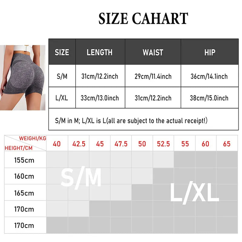 Push Up Workout Leggings Women Sports Tights Seamless Short Scrunch Leggings Fitness Yoga Pants Running Shorts Gym Wear 2023 New